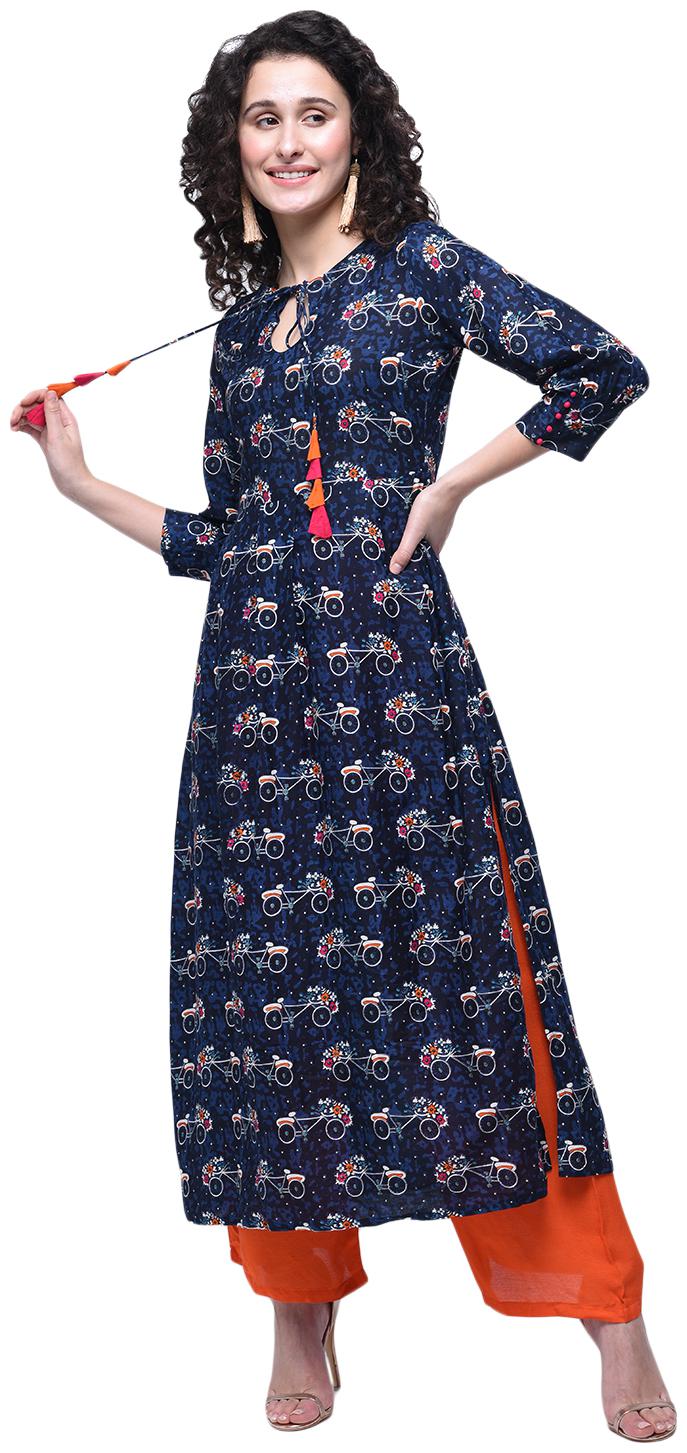 zoeyam s Womens Multicolored Rayon Printed Long Straight kurti With Rayon Palazzo
zoeyam s Womens Multicolored Rayon Printed Long Straight kurti With Rayon Palazzo