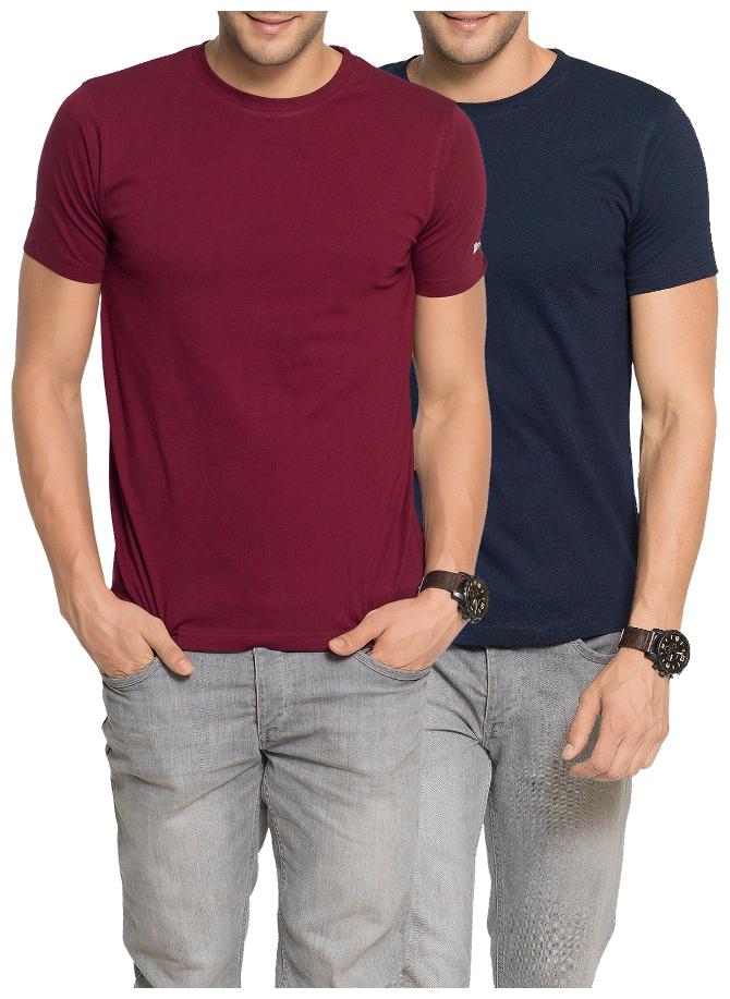 Zorchee Men s Round Neck Half Sleeve Cotton Plain T-Shirts (Pack of 2) - Maroon Navy Large
Zorchee Men s Round Neck Half Sleeve Cotton Plain T-Shirts (Pack of 2) - Maroon Navy Large