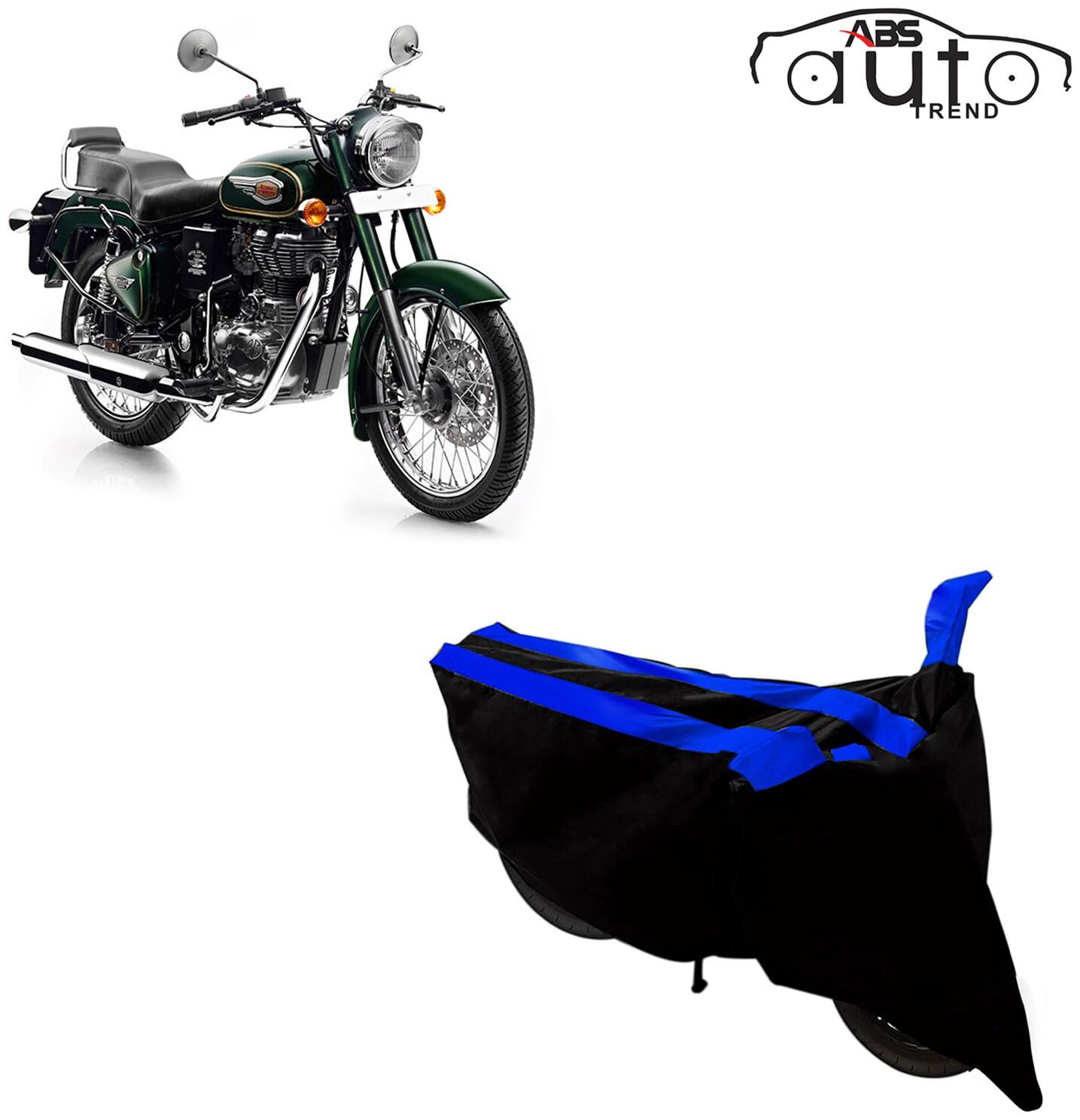 ABS AUTO TREND Two-Wheeler Body Cover for Royal Enfield Bullet 500 ( 2 Strip Black and Blue )
ABS AUTO TREND Two-Wheeler Body Cover for Royal Enfield Bullet 500 ( 2 Strip Black and Blue )