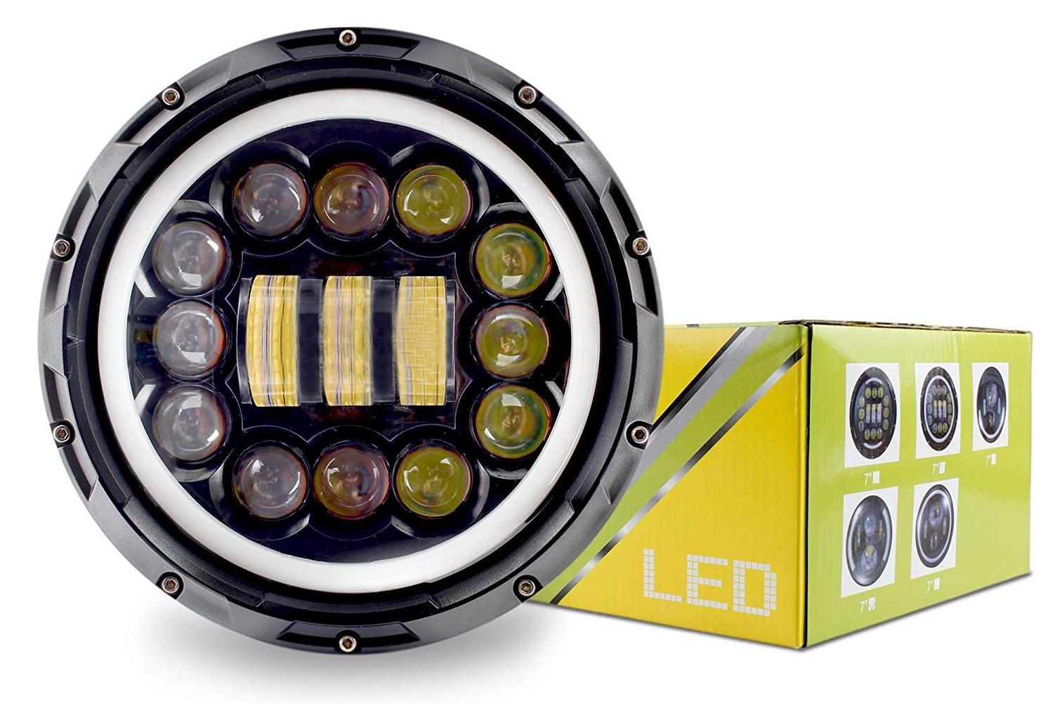 Acube Mart Full ring15 led 90W 15 LED Headlight for Royal Enfield Classic Bullet 350 Thunder Bird Standard Electra Thar
Acube Mart Full ring15 led 90W 15 LED Headlight for Royal Enfield Classic Bullet 350 Thunder Bird Standard Electra Thar
