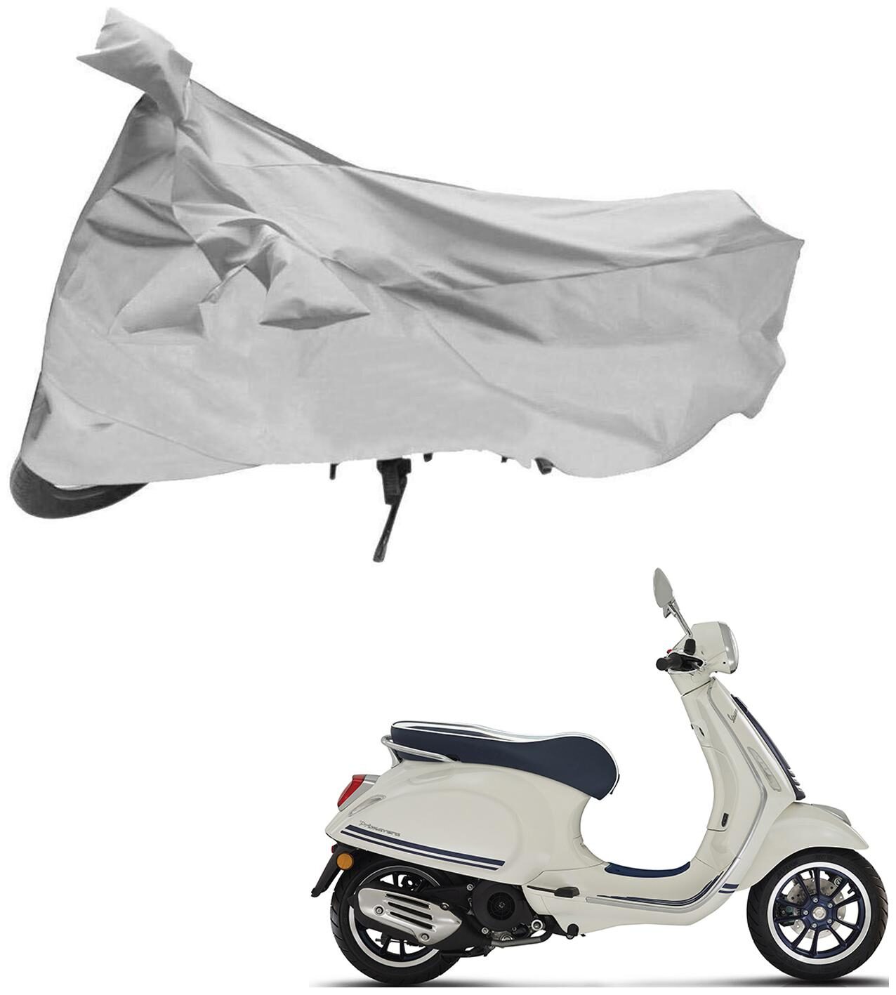 AutoRetail Dust Proof Two Wheeler Polyster Cover for Piaggio Vespa (Mirror Pocket Silver Color)
AutoRetail Dust Proof Two Wheeler Polyster Cover for Piaggio Vespa (Mirror Pocket Silver Color)
