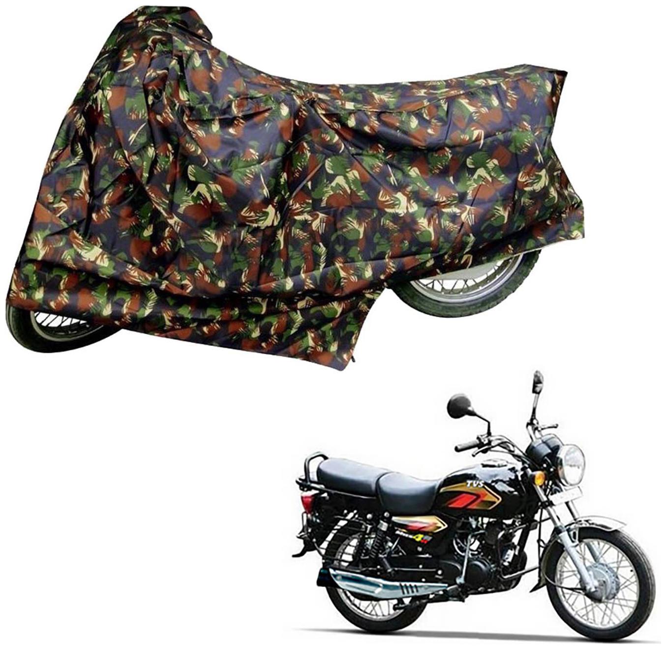 AutoRetail Dust Proof Two Wheeler Polyster Cover for TVS Max 4R (Mirror Pocket Multi Color)
AutoRetail Dust Proof Two Wheeler Polyster Cover for TVS Max 4R (Mirror Pocket Multi Color)