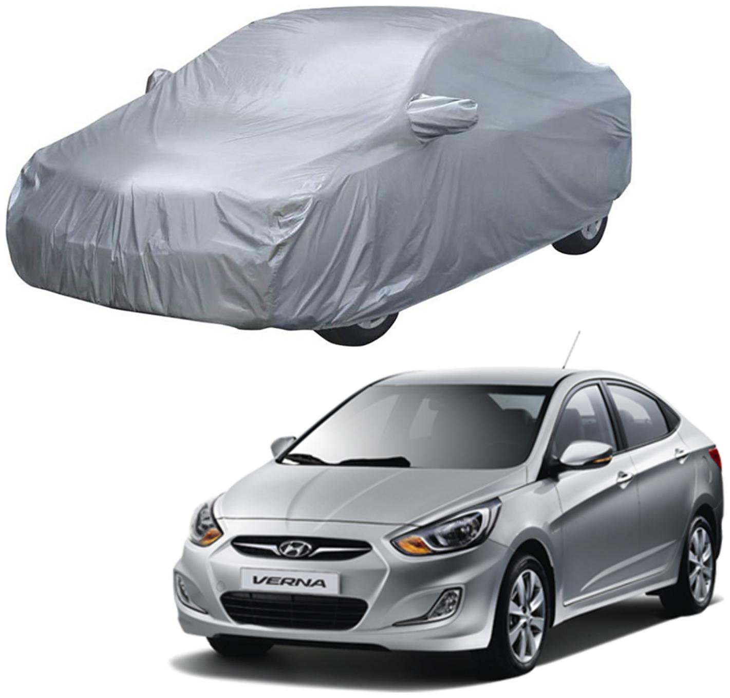 AutoRetail Hyundai Fluidic Verna Silver Matty Car Body Cover For 2014 Model (Mirror Pocket Triple Stiched)
AutoRetail Hyundai Fluidic Verna Silver Matty Car Body Cover For 2014 Model (Mirror Pocket Triple Stiched)
