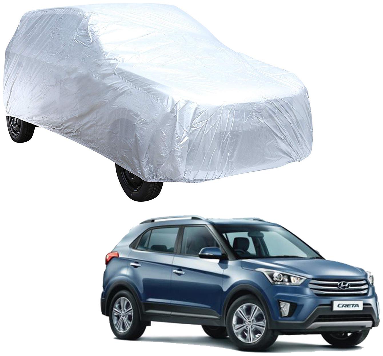 AutoRetail Hyundai CRETA Silver Matty Car Body Cover for 2019 Model (Triple Stiched without Mirror Pocket)
AutoRetail Hyundai CRETA Silver Matty Car Body Cover for 2019 Model (Triple Stiched without Mirror Pocket)