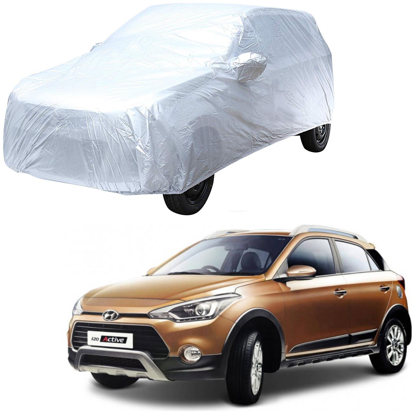 AutoRetail Hyundai i20 Active Silver Matty Car Body Cover for 2014 Model (Mirror Pocket Triple Stiched)
AutoRetail Hyundai i20 Active Silver Matty Car Body Cover for 2014 Model (Mirror Pocket Triple Stiched)