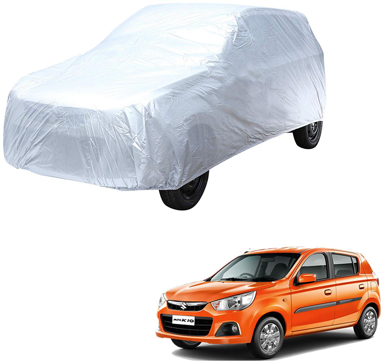 AutoRetail Maruti Suzuki Alto K10 Silver Matty Car Body Cover for 2018 Model (Triple Stiched without Mirror Pocket)
AutoRetail Maruti Suzuki Alto K10 Silver Matty Car Body Cover for 2018 Model (Triple Stiched without Mirror Pocket)