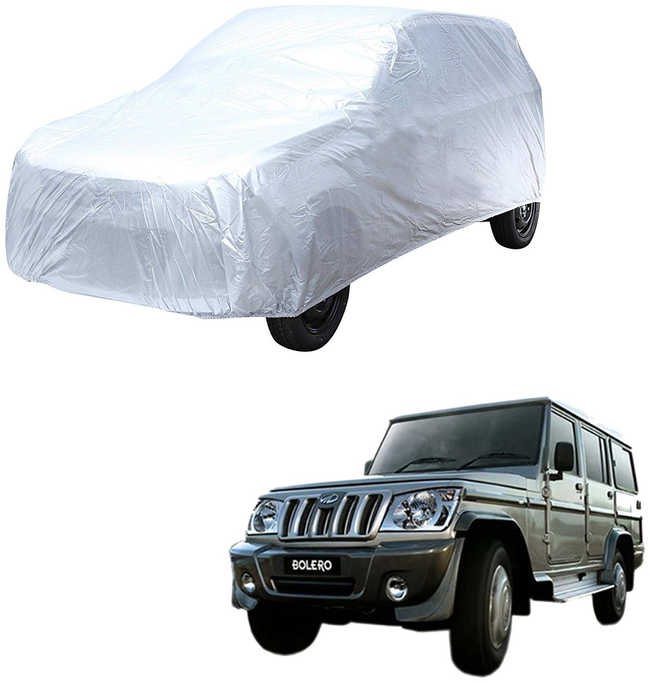 AutoRetail Mahindra BOLERO Silver Matty Car Body Cover for 2012 Model (Triple Stiched without Mirror Pocket)
AutoRetail Mahindra BOLERO Silver Matty Car Body Cover for 2012 Model (Triple Stiched without Mirror Pocket)