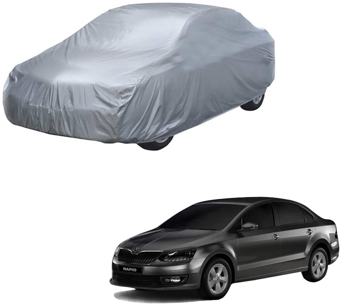 AutoRetail Skoda RAPID Silver Matty Car Body Cover for 2019 Model (Triple Stiched without Mirror Pocket)
AutoRetail Skoda RAPID Silver Matty Car Body Cover for 2019 Model (Triple Stiched without Mirror Pocket)