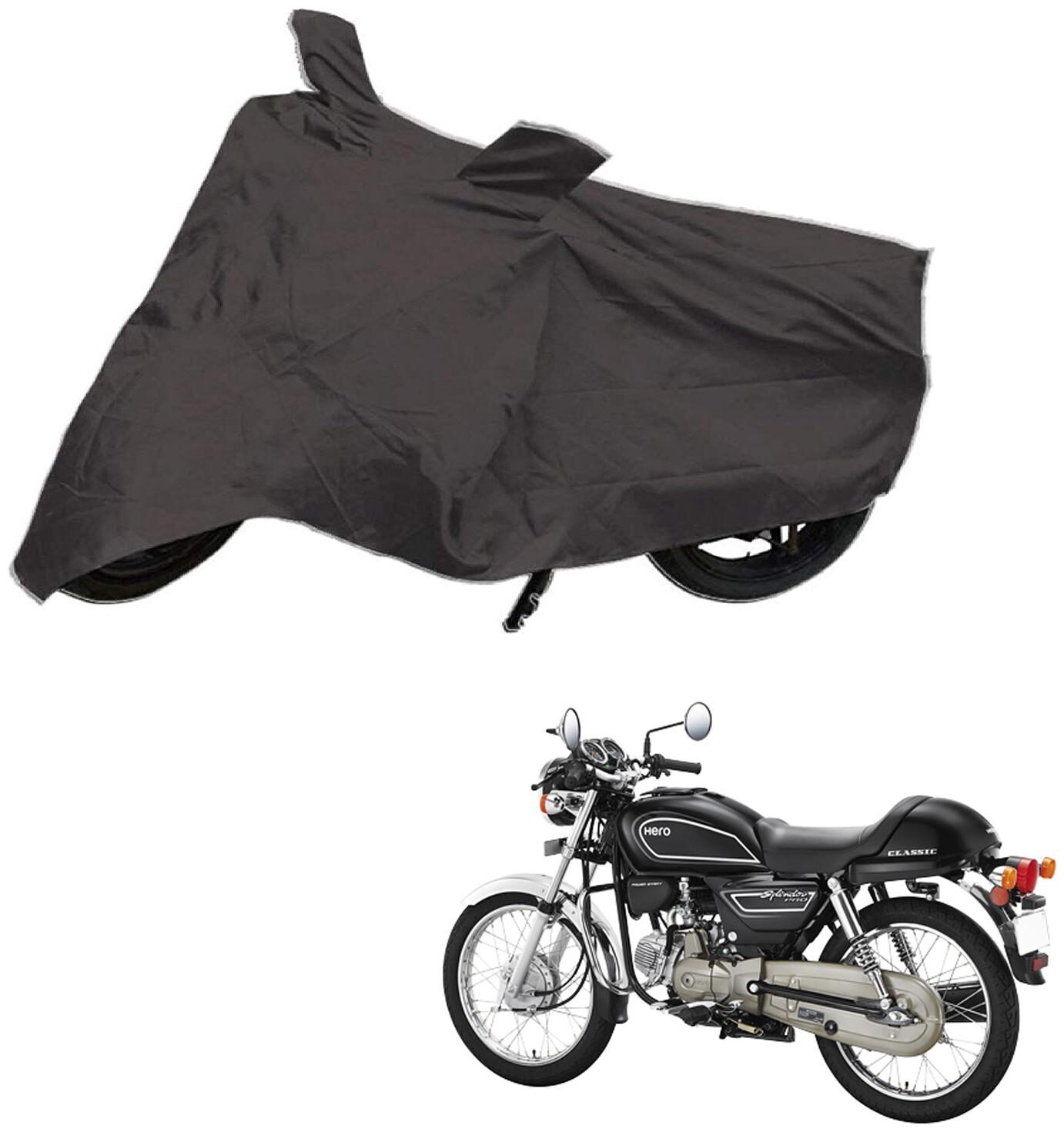 AutoRetail Two Wheeler Polyster Cover for Hero Splendor Pro Classic with Mirror Pocket (Grey Color)
AutoRetail Two Wheeler Polyster Cover for Hero Splendor Pro Classic with Mirror Pocket (Grey Color)