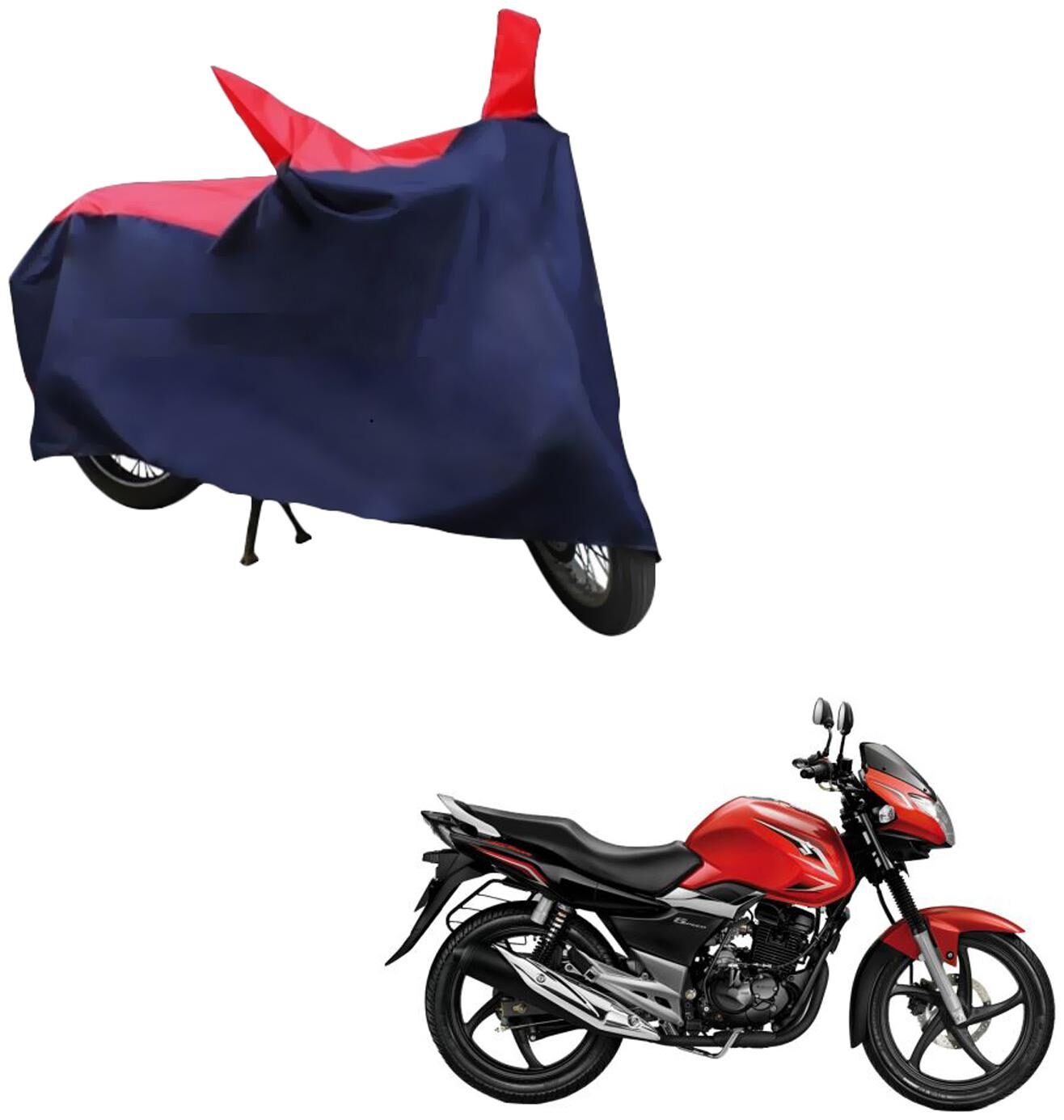 AutoRetail Two Wheeler Polyster Cover for Suzuki GS 150R with Mirror Pocket (Red and Blue Color)
AutoRetail Two Wheeler Polyster Cover for Suzuki GS 150R with Mirror Pocket (Red and Blue Color)