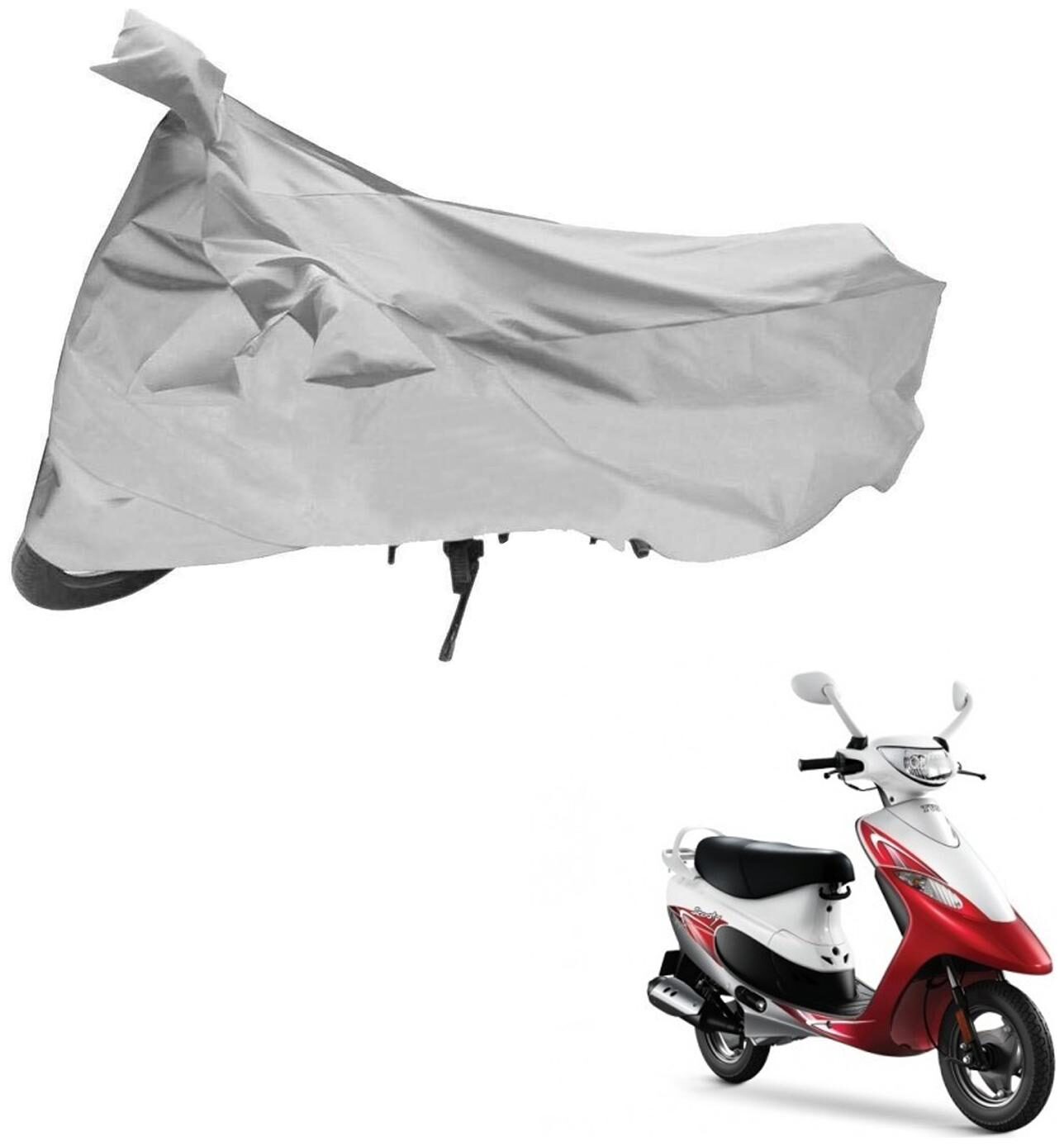 AutoRetail Two Wheeler Polyster Cover for TVS Scooty Pep with Mirror Pocket (Silver Color)
AutoRetail Two Wheeler Polyster Cover for TVS Scooty Pep with Mirror Pocket (Silver Color)