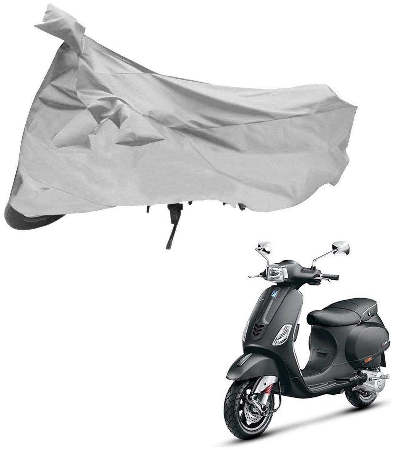 AutoRetail Two Wheeler Polyster Cover for Piaggio Vespa VX with Mirror Pocket (Silver Color)
AutoRetail Two Wheeler Polyster Cover for Piaggio Vespa VX with Mirror Pocket (Silver Color)