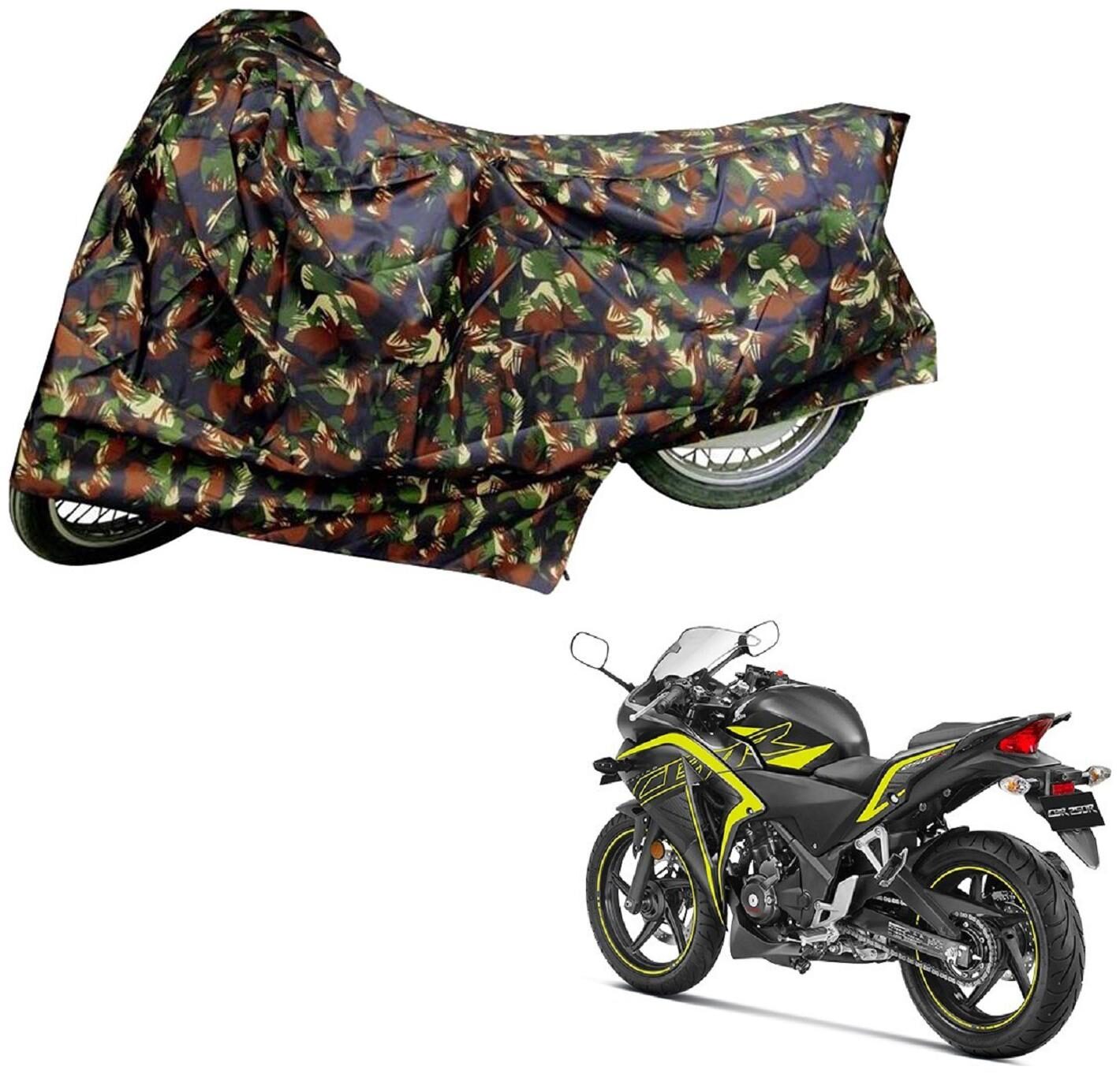 AutoRetail Two Wheeler Polyster Cover for Honda CBR 250R with Mirror Pocket (Multi Color)
AutoRetail Two Wheeler Polyster Cover for Honda CBR 250R with Mirror Pocket (Multi Color)