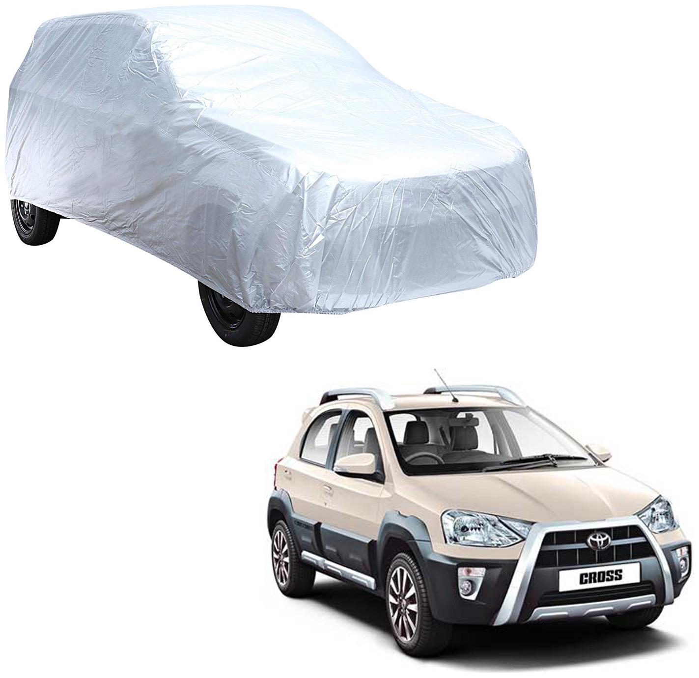 AutoRetail Toyota ETIOS CROSS Silver Matty Car Body Cover for 2015 Model (Triple Stiched without Mirror Pocket)
AutoRetail Toyota ETIOS CROSS Silver Matty Car Body Cover for 2015 Model (Triple Stiched without Mirror Pocket)