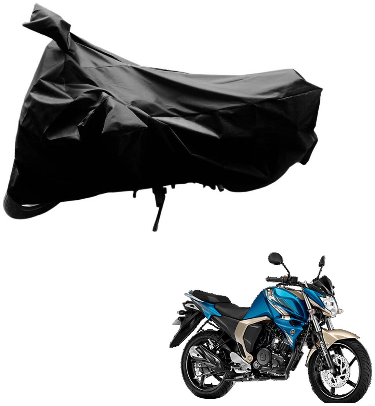 AutoRetail Two Wheeler Polyster Cover for Yamaha FZ-S with Sun Protection (Mirror Pocket Black Color)
AutoRetail Two Wheeler Polyster Cover for Yamaha FZ-S with Sun Protection (Mirror Pocket Black Color)