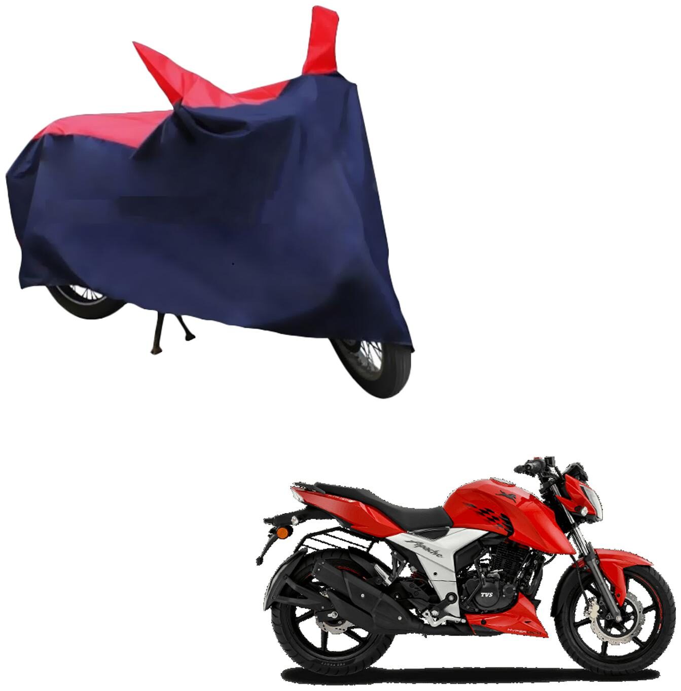 AutoRetail Two Wheeler Polyster Cover for TVS Apache RTR with Mirror Pocket (Red and Blue Color)
AutoRetail Two Wheeler Polyster Cover for TVS Apache RTR with Mirror Pocket (Red and Blue Color)