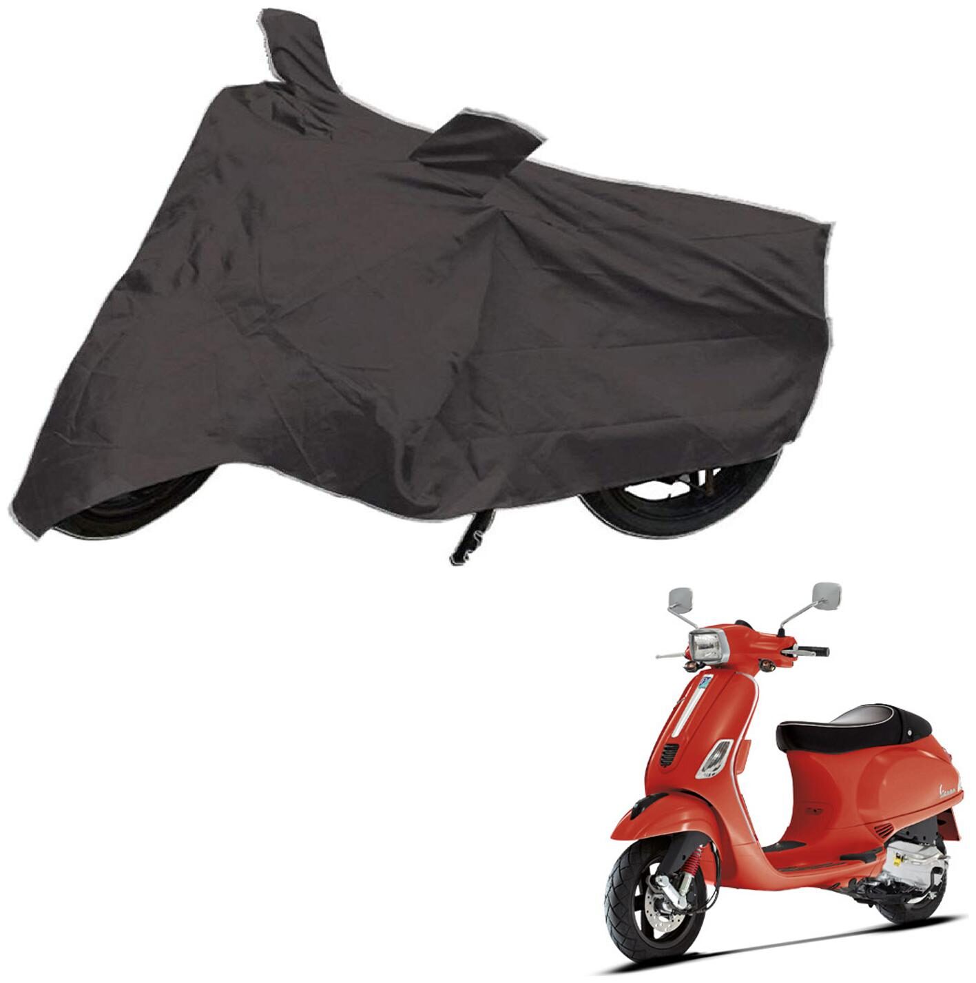 AutoRetail UV Resistant Two Wheeler Polyster Cover for Piaggio Vespa S (Mirror Pocket Grey Color) 
AutoRetail UV Resistant Two Wheeler Polyster Cover for Piaggio Vespa S (Mirror Pocket Grey Color)