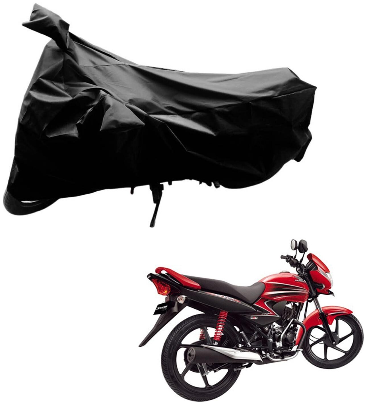 AutoRetail UV Resistant Two Wheeler Polyster Cover for Honda Dream Yuga (Mirror Pocket Black Color)
AutoRetail UV Resistant Two Wheeler Polyster Cover for Honda Dream Yuga (Mirror Pocket Black Color)