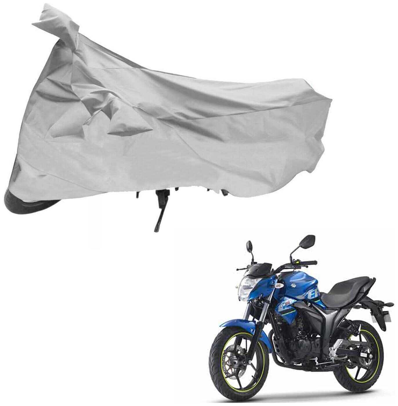 AutoRetail UV Resistant Two Wheeler Polyster Cover for Suzuki Gixxer (Mirror Pocket Silver Color)
AutoRetail UV Resistant Two Wheeler Polyster Cover for Suzuki Gixxer (Mirror Pocket Silver Color)