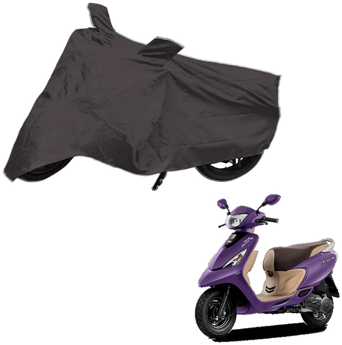 AutoRetail Weather Resistant Two Wheeler Polyster Cover for TVS Zest 110 (Mirror Pocket Grey Color)
AutoRetail Weather Resistant Two Wheeler Polyster Cover for TVS Zest 110 (Mirror Pocket Grey Color)
