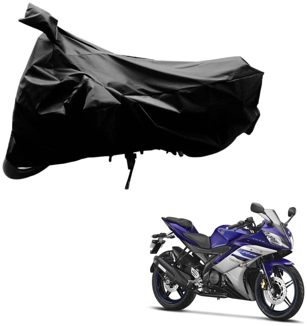 AutoRetail Weather Resistant Two Wheeler Polyster Cover for Yamaha YZF-R15 (Mirror Pocket Black Color)
AutoRetail Weather Resistant Two Wheeler Polyster Cover for Yamaha YZF-R15 (Mirror Pocket Black Color)