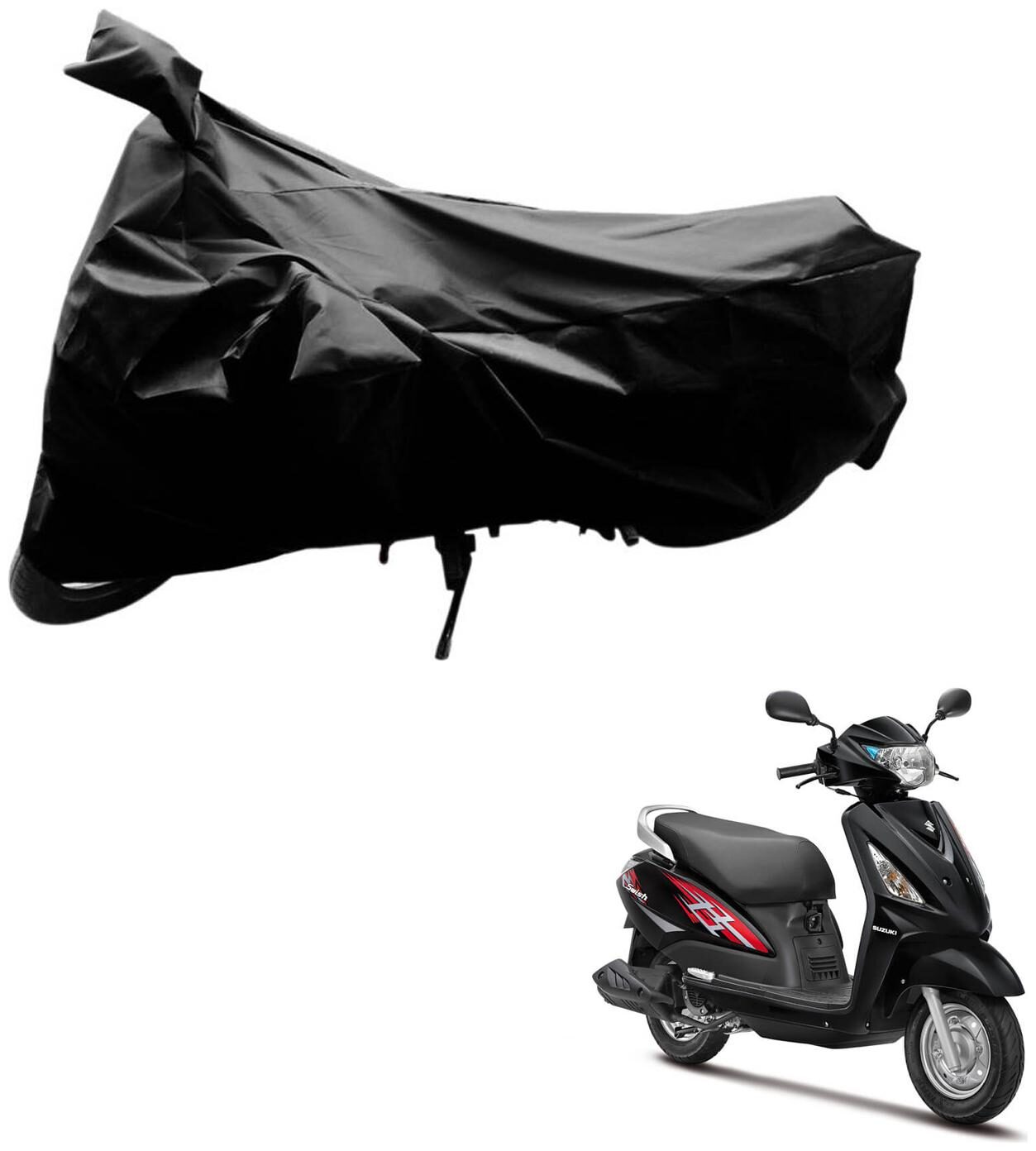 AutoRetail Weather Resistant Two Wheeler Polyster Cover for Suzuki Swish 125 Facelift (Mirror Pocket Black Color)
AutoRetail Weather Resistant Two Wheeler Polyster Cover for Suzuki Swish 125 Facelift (Mirror Pocket Black Color)