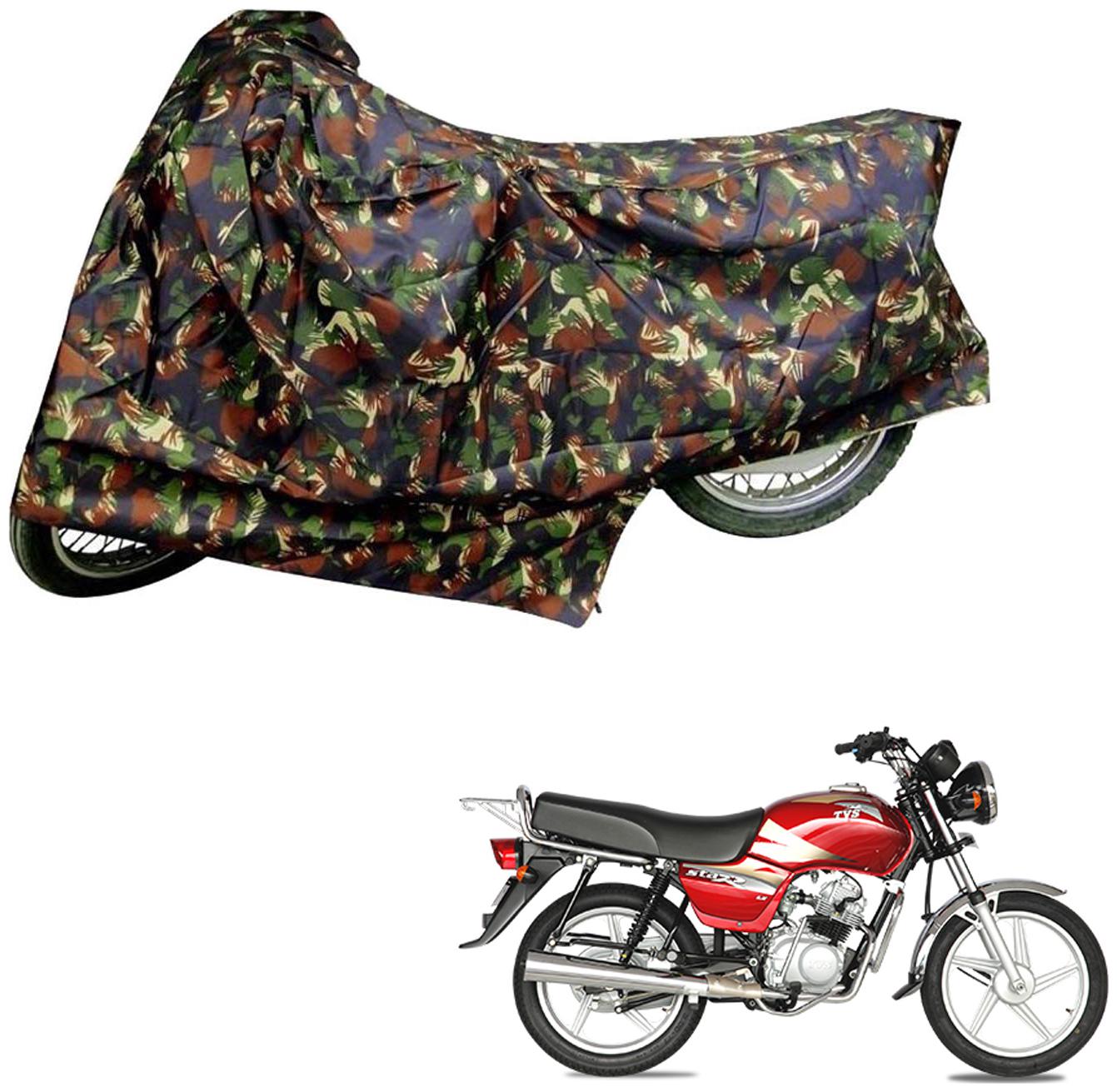 AutoRetail Weather Resistant Two Wheeler Polyster Cover for TVS Star Lx (Mirror Pocket Multi Color)
AutoRetail Weather Resistant Two Wheeler Polyster Cover for TVS Star Lx (Mirror Pocket Multi Color)