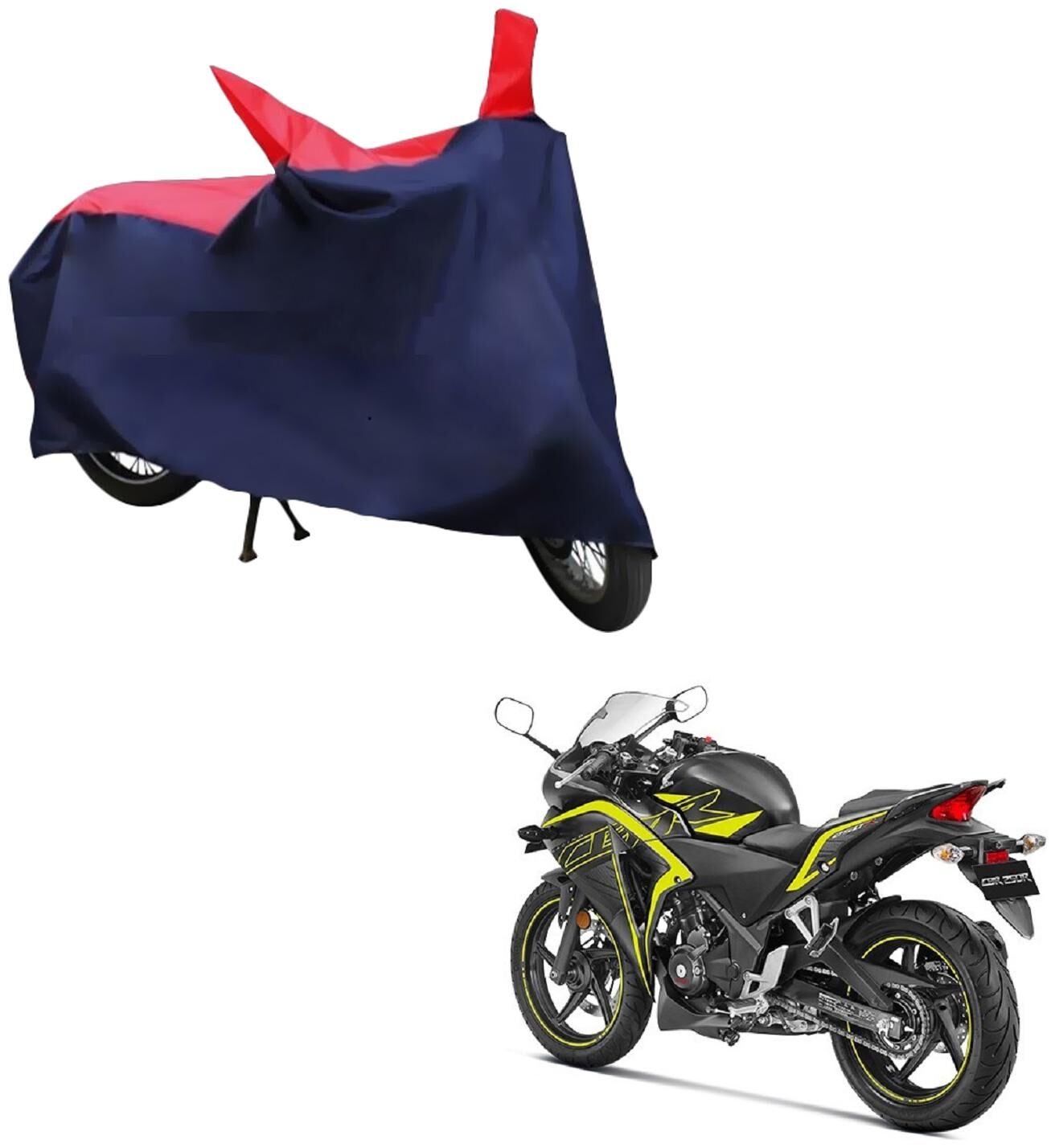 AutoRetail Weather Resistant Two Wheeler Polyster Cover for Honda CBR 250R (Mirror Pocket Red and Blue Color)
AutoRetail Weather Resistant Two Wheeler Polyster Cover for Honda CBR 250R (Mirror Pocket Red and Blue Color)