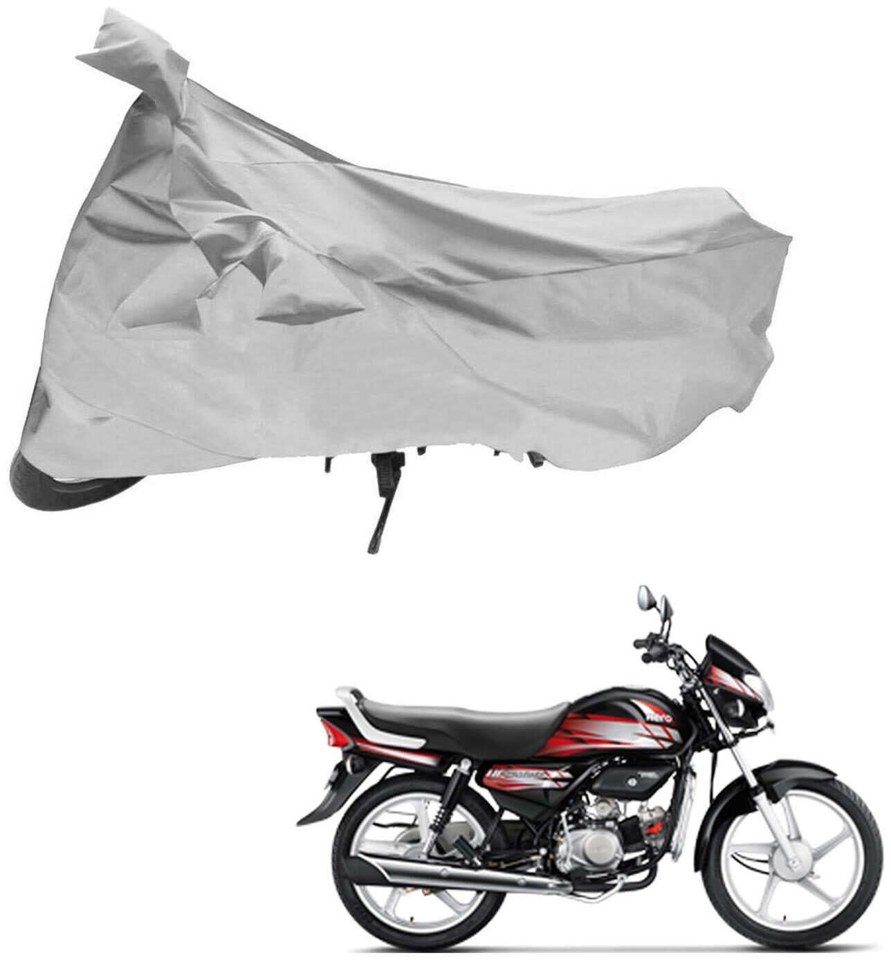 AutoRetail Weather Resistant Two Wheeler Polyster Cover for Hero HF Deluxe (Mirror Pocket Silver Color)
AutoRetail Weather Resistant Two Wheeler Polyster Cover for Hero HF Deluxe (Mirror Pocket Silver Color)
