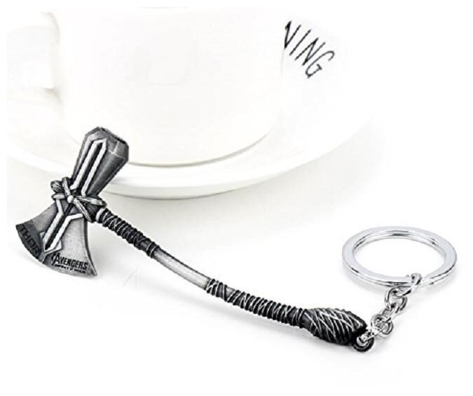 Avengers 3 Infinity War Keychain Thor New Hammer Stormbreaker Metal Pendant Storm Breaker Keyrings Car Key Chain (Silver)
Avengers 3 Infinity War Keychain Thor New Hammer Stormbreaker Metal Pendant Storm Breaker Keyrings Car Key Chain (Silver)
