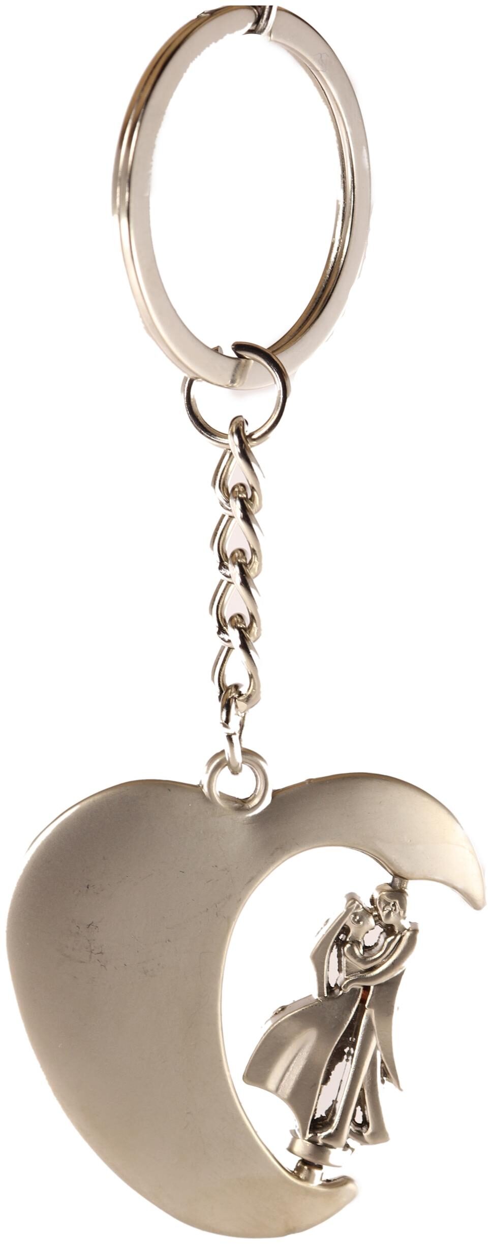 AVI Techpro Keychain With Silver Metal Heart with Rotating Couple Design ( Pack of 1)
AVI Techpro Keychain With Silver Metal Heart with Rotating Couple Design ( Pack of 1)