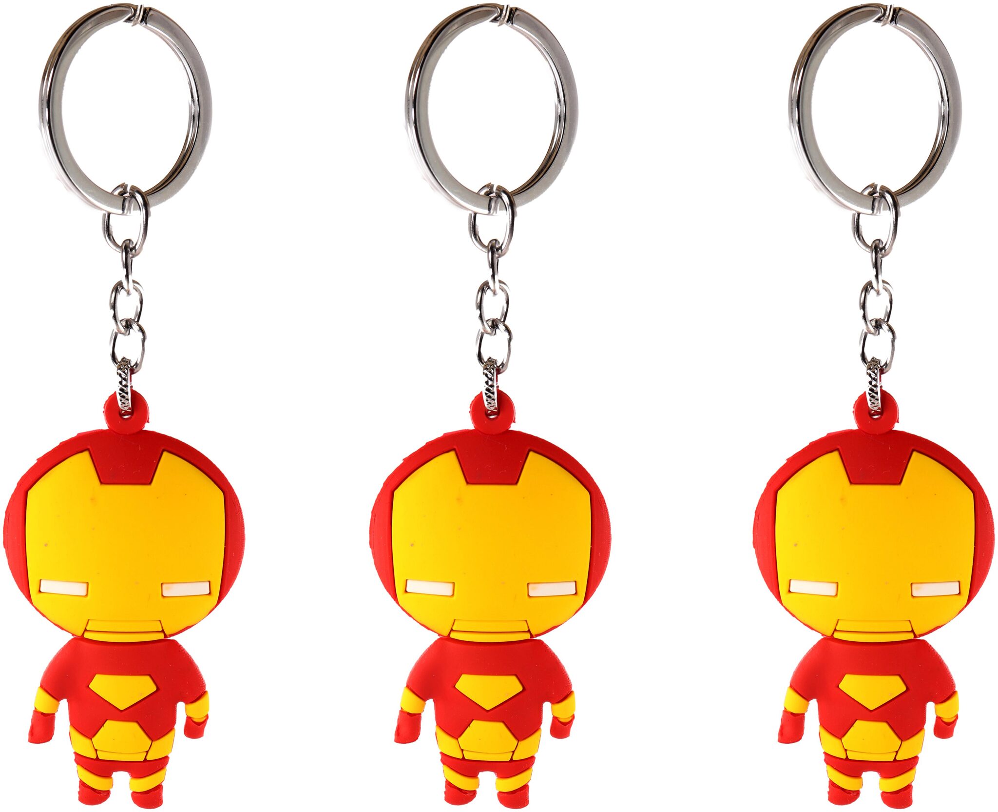 AVI Techpro Keychain With Multicolor Rubber Double Sided Iron man Design ( Pack of 3 )
AVI Techpro Keychain With Multicolor Rubber Double Sided Iron man Design ( Pack of 3 )