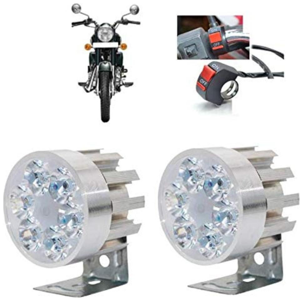 Bigzoom Stylish Round 6 led Motorcycle Light Bike Fog Lamp Set of 2 Pices for Bajaj Pulsar 135
Bigzoom Stylish Round 6 led Motorcycle Light Bike Fog Lamp Set of 2 Pices for Bajaj Pulsar 135