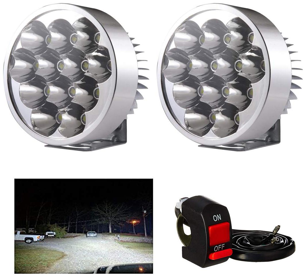 Cartronics 12 Led Small Motorcycle All Bikes And Cars Led Fog Lights Round Fog Lamp Assembles Pack Of 2 With Switch White
Cartronics 12 Led Small Motorcycle All Bikes And Cars Led Fog Lights Round Fog Lamp Assembles Pack Of 2 With Switch White