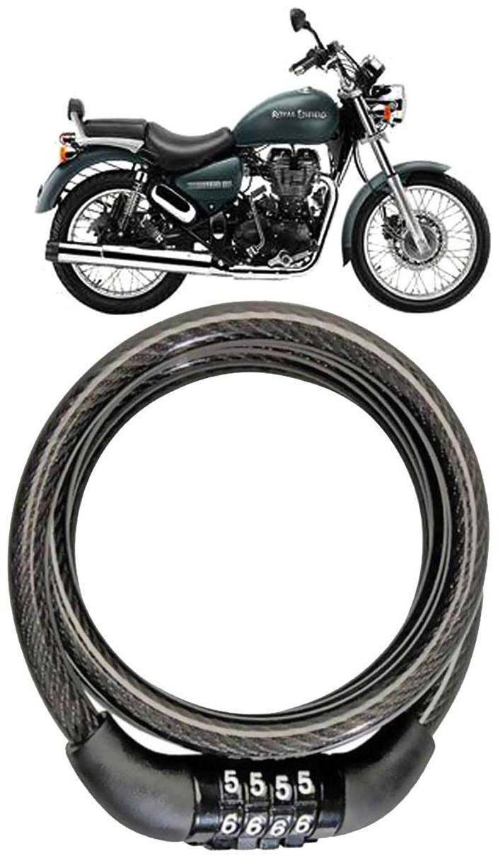 Cartronics Bike Number Lock Helmet Lock Steel Cable Lock Bicycle Cycle Lock for Royal Enfield Thunderbird 500
Cartronics Bike Number Lock Helmet Lock Steel Cable Lock Bicycle Cycle Lock for Royal Enfield Thunderbird 500