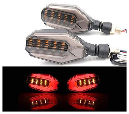 Cartronics- U Shape 2Pcs Dual Color LED DRL Daytime Running Lamp DC 12V Bike Motorbike Turn Singal Indicators Turning Lights for All Bikes
Cartronics- U Shape 2Pcs Dual Color LED DRL Daytime Running Lamp DC 12V Bike Motorbike Turn Singal Indicators Turning Lights for All Bikes
