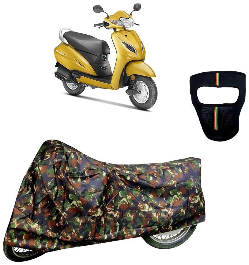 De-Autocare Premium Quality Junglee Matty Scooty Body Cover for Honda Activa 5G With Free Anti Dust Pollution Protective Big Full Face Mask For Men Women
De-Autocare Premium Quality Junglee Matty Scooty Body Cover for Honda Activa 5G With Free Anti Dust Pollution Protective Big Full Face Mask For Men Women