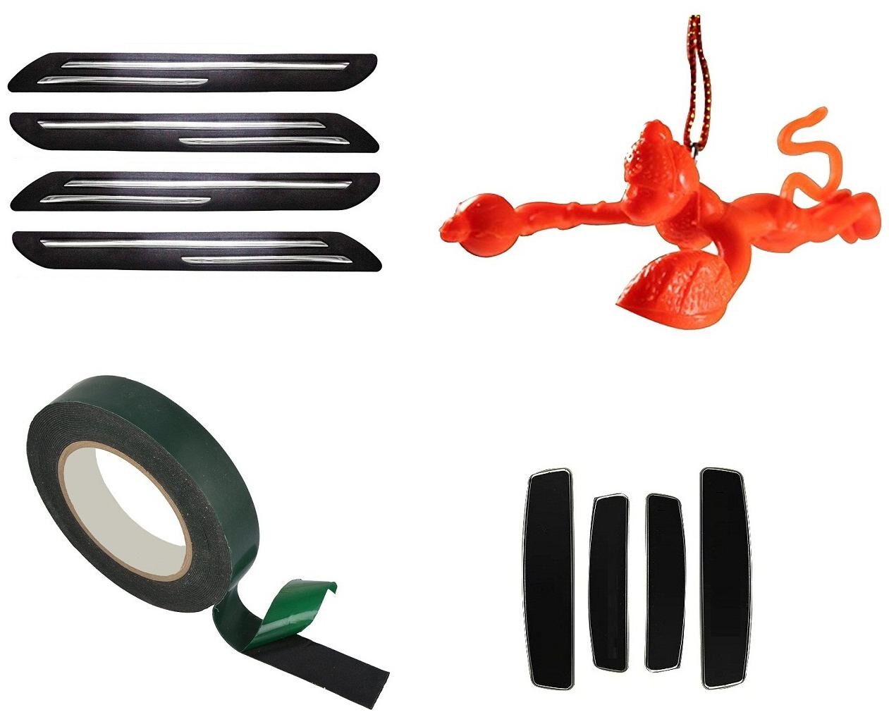 De-Autocare Universal 4pcs Set Car Bumper Corner Scratch Protector Rearview Mirror Hanging Hanuman Idol Black I-POP 4pcs Set Car Door Scratch Guard And 8Mtr Double Sided 2 54 cm Adhesive Tap
De-Autocare Universal 4pcs Set Car Bumper Corner Scratch Protector Rearview Mirror Hanging Hanuman Idol Black I-POP 4pcs Set Car Door Scratch Guard And 8Mtr Double Sided 2 54 cm Adhesive Tap