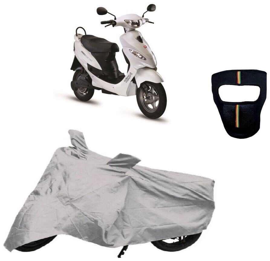 De-Autocare Premium Quality Silver Matty Scooty Body Cover for Hero Zion With Free Anti Dust Pollution Protective Big Full Face Mask For Men Women
De-Autocare Premium Quality Silver Matty Scooty Body Cover for Hero Zion With Free Anti Dust Pollution Protective Big Full Face Mask For Men Women