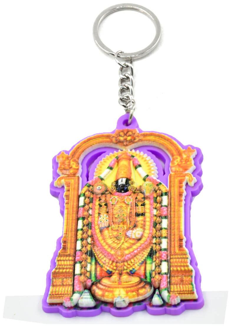 Faynci Tirupati Balaji (Lord Venkateshwara ) Decorative Key Chain Purple Shade For Gifting
Faynci Tirupati Balaji (Lord Venkateshwara ) Decorative Key Chain Purple Shade For Gifting