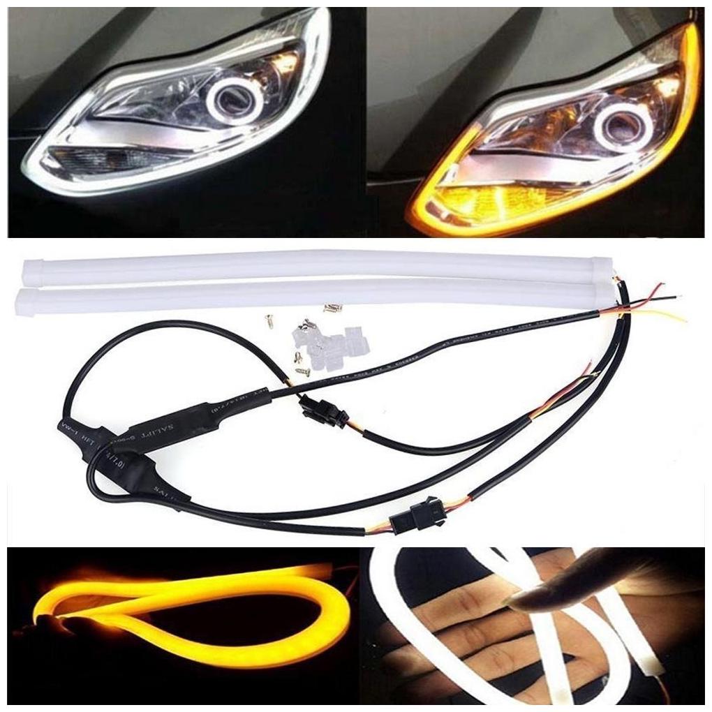 Kozdiko 2 pc 60Cm (24) Car Headlight Led Tube Strip Flexible Drl Daytime Running Silica Gel Strip Light (Yellow White) for Toyota Land Cruiser
Kozdiko 2 pc 60Cm (24) Car Headlight Led Tube Strip Flexible Drl Daytime Running Silica Gel Strip Light (Yellow White) for Toyota Land Cruiser