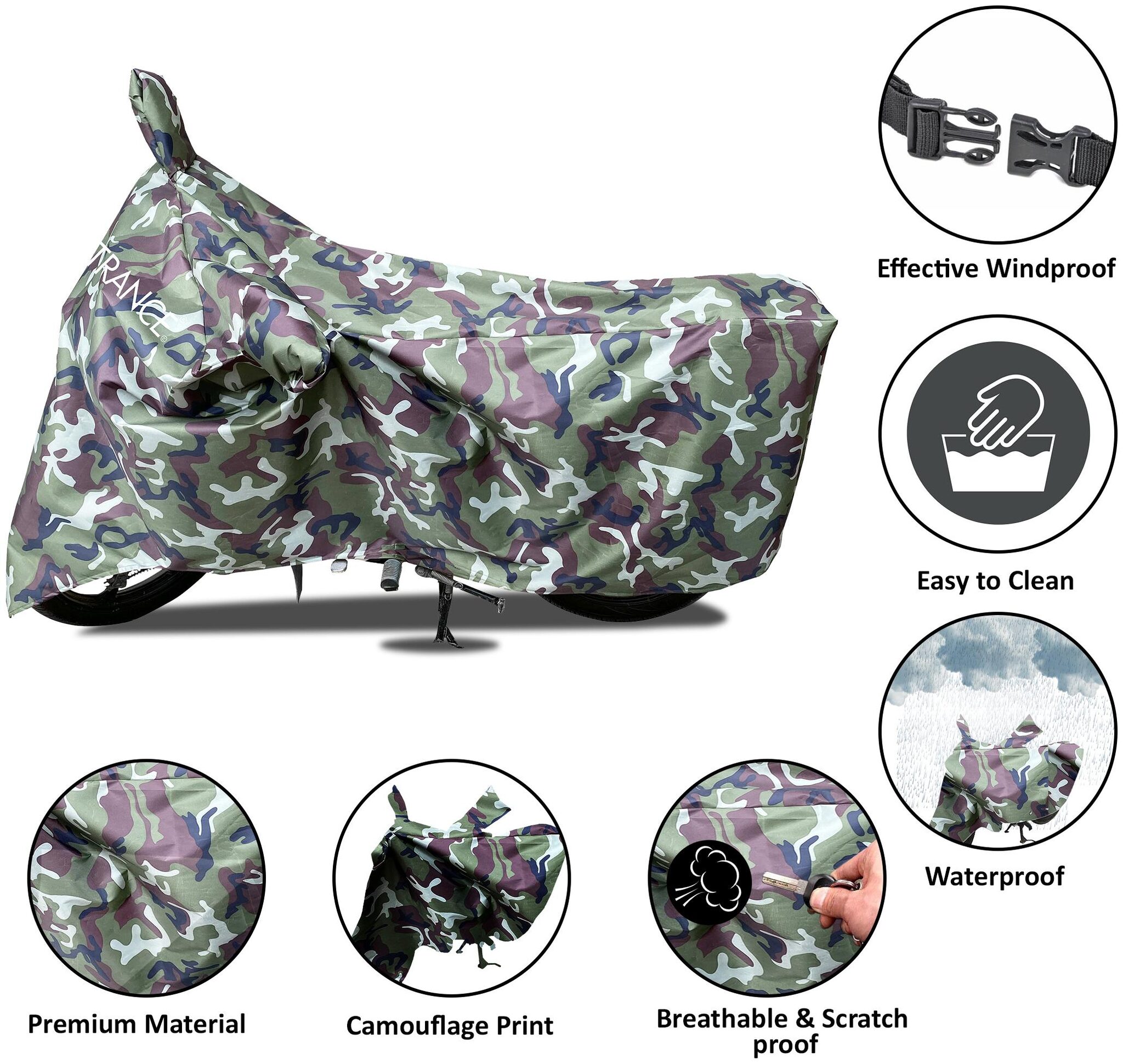 Mototrance Green 100 Waterpoof Camouflage Army Military style With Mirror Pocket Bike Body Cover For Suzuki Intruder M800
Mototrance Green 100 Waterpoof Camouflage Army Military style With Mirror Pocket Bike Body Cover For Suzuki Intruder M800