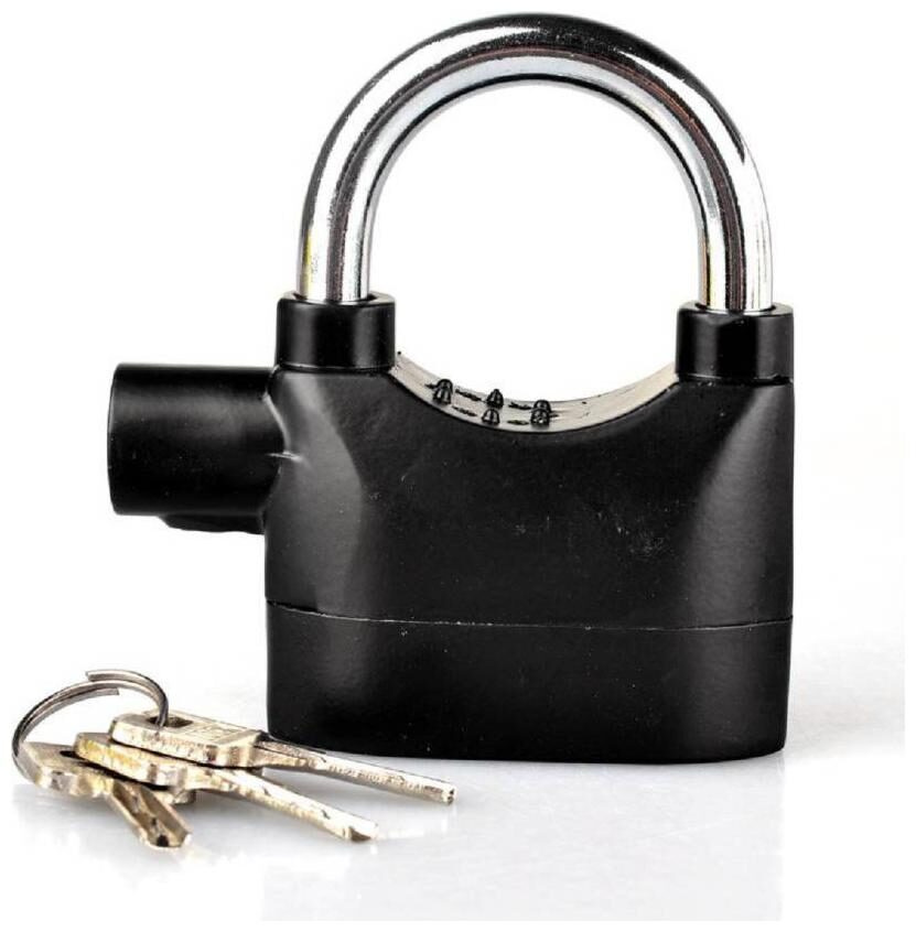 Multi-Purpose Siren Alarm Motion Sensor Activated - Auto Sensor Levels High Security Padlock Safety Lock (Black)
Multi-Purpose Siren Alarm Motion Sensor Activated - Auto Sensor Levels High Security Padlock Safety Lock (Black)