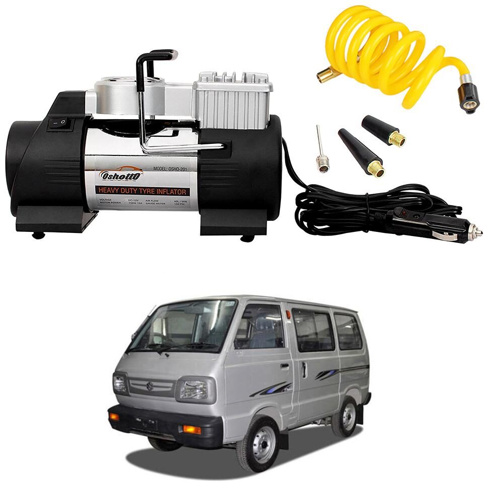 Oshotto 12V Heavy Duty Double Cylinder Air Compressor Tyre Inflator Compatible with Maruti Suzuki Omni (Black)
Oshotto 12V Heavy Duty Double Cylinder Air Compressor Tyre Inflator Compatible with Maruti Suzuki Omni (Black)