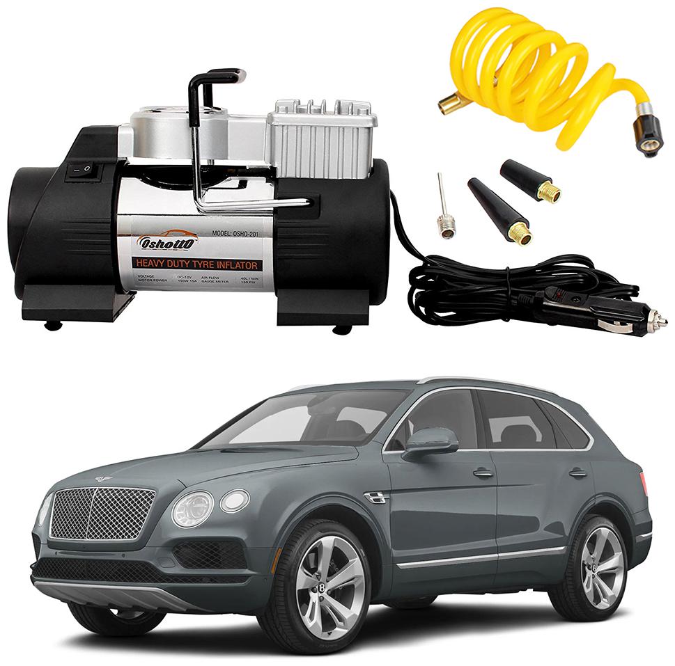 Oshotto 12V Double Cylinder Air Compressor Tyre Inflator Compatible with Bentley Bentayga (Black)
Oshotto 12V Double Cylinder Air Compressor Tyre Inflator Compatible with Bentley Bentayga (Black)