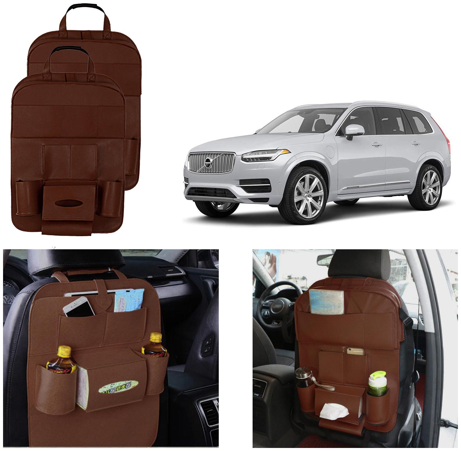 Oshotto Car Backseat Storage Organizer Phone Holder Multi-Pocket for Bottles Tissue Boxes Kids Toy Storage and Great Travel Accessory Compatible with Volvo XC90 V90 (Set of 2) - Brown
Oshotto Car Backseat Storage Organizer Phone Holder Multi-Pocket for Bottles Tissue Boxes Kids Toy Storage and Great Travel Accessory Compatible with Volvo XC90 V90 (Set of 2) - Brown