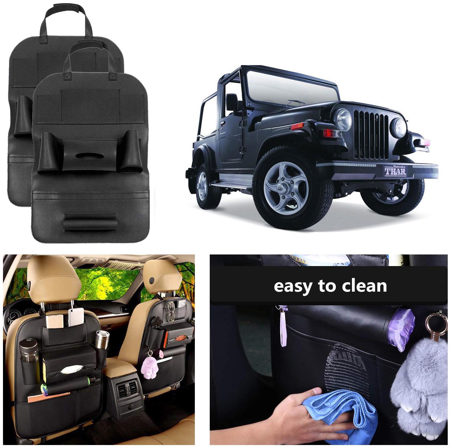 Oshotto Car Backseat Storage Organizer Phone Holder MultiPocket for Bottles Tissue Boxes Kids Toy Storage and Great Travel Accessory Compatible with Mahindra Thar (Set of 2) Black
Oshotto Car Backseat Storage Organizer Phone Holder MultiPocket for Bottles Tissue Boxes Kids Toy Storage and Great Travel Accessory Compatible with Mahindra Thar (Set of 2) Black