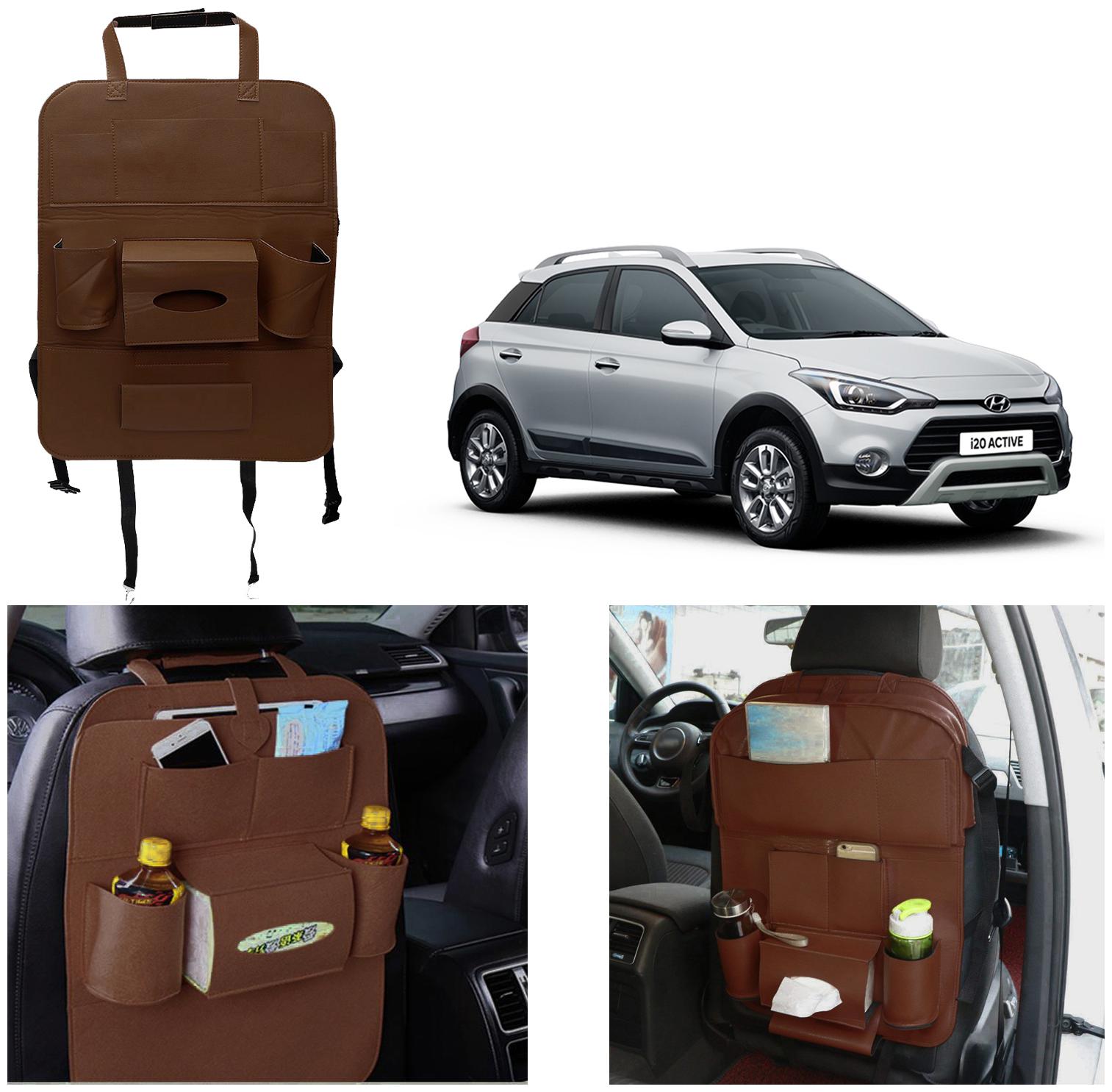Oshotto Car Backseat Storage Organizer Phone Holder Multi-Pocket for Bottles Tissue Boxes Kids Toy Storage and Great Travel Accessory Compatible with Hyundai i20 Active 2015-2020 (Brown)
Oshotto Car Backseat Storage Organizer Phone Holder Multi-Pocket for Bottles Tissue Boxes Kids Toy Storage and Great Travel Accessory Compatible with Hyundai i20 Active 2015-2020 (Brown)