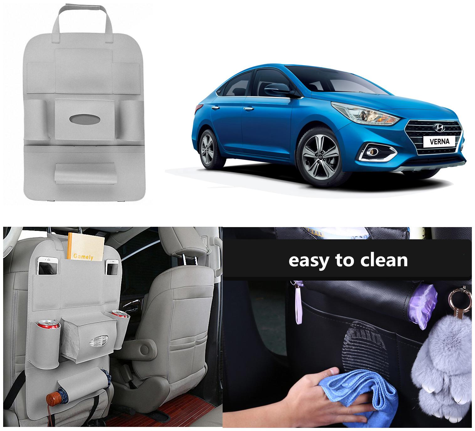 Oshotto Car Backseat Storage Organizer Phone Holder Multi-Pocket for Bottles Tissue Boxes Kids Toy Storage and Great Travel Accessory Kick Mat Seat Protector Compatible with Hyundai Verna 2017 (Grey)
Oshotto Car Backseat Storage Organizer Phone Holder Multi-Pocket for Bottles Tissue Boxes Kids Toy Storage and Great Travel Accessory Kick Mat Seat Protector Compatible with Hyundai Verna 2017 (Grey)