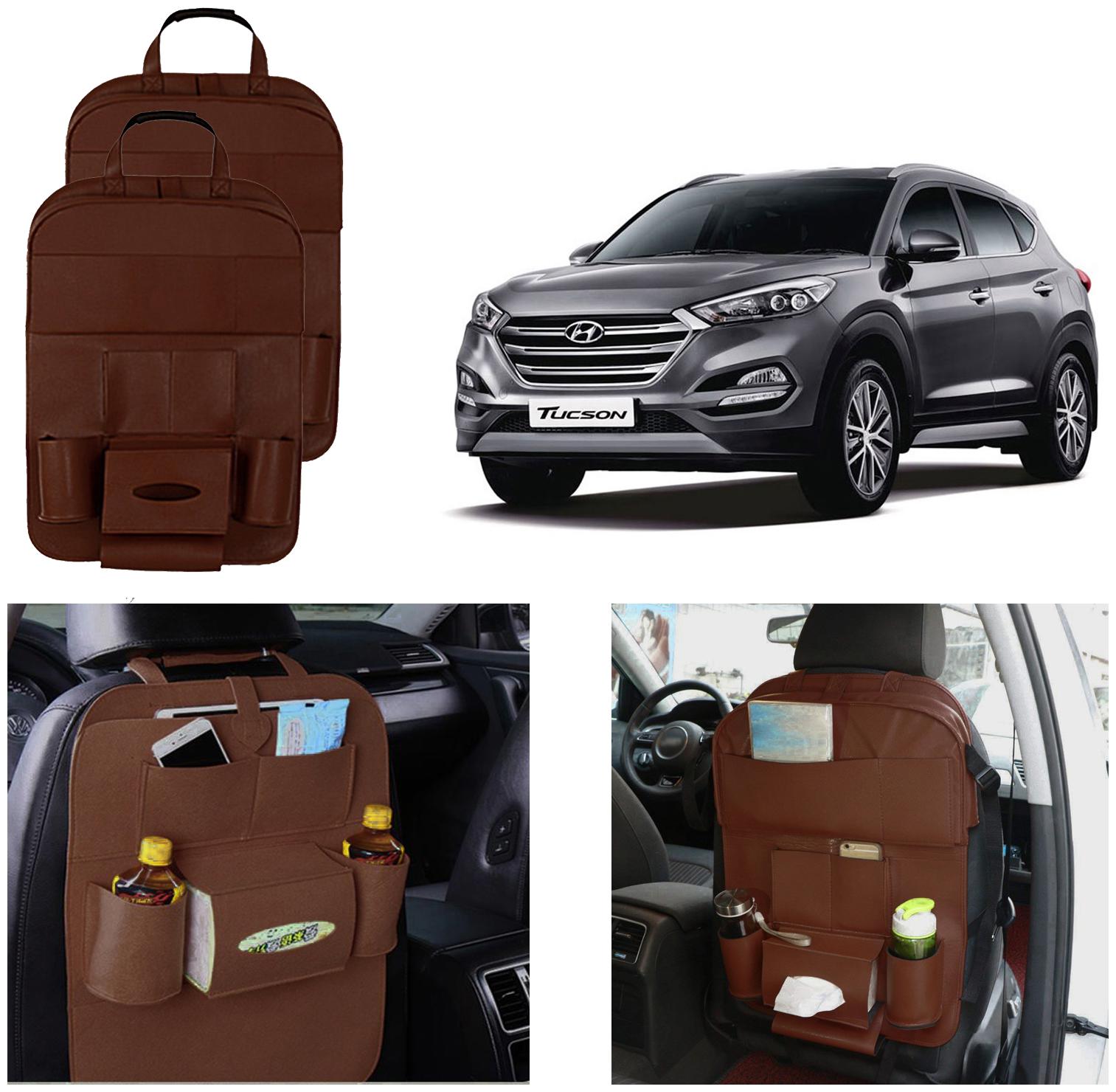 Oshotto Car Backseat Storage Organizer Phone Holder Multi-Pocket for Bottles Tissue Boxes Kids Toy Storage and Great Travel Accessory Compatible with Hyundai Tucson (Set of 2) - Brown
Oshotto Car Backseat Storage Organizer Phone Holder Multi-Pocket for Bottles Tissue Boxes Kids Toy Storage and Great Travel Accessory Compatible with Hyundai Tucson (Set of 2) - Brown